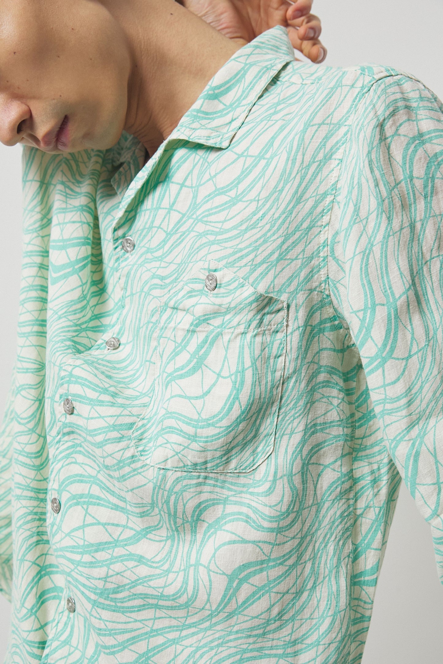 Epsom Green Printed Shirt