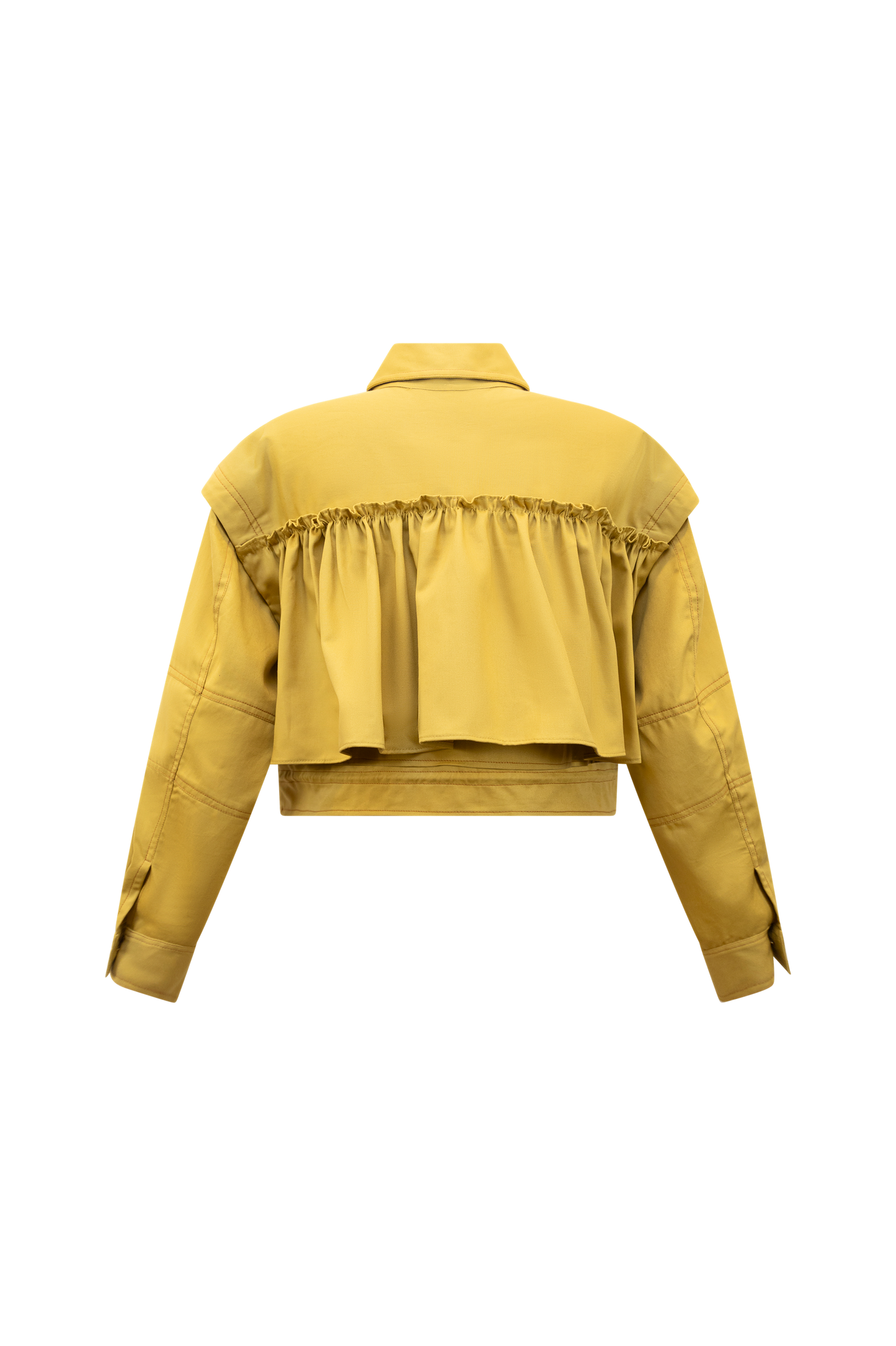 Yellow Cotton Twill Jacket