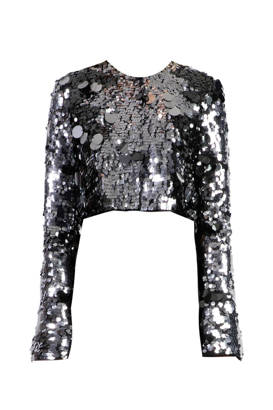 Silver Sequin Jacket